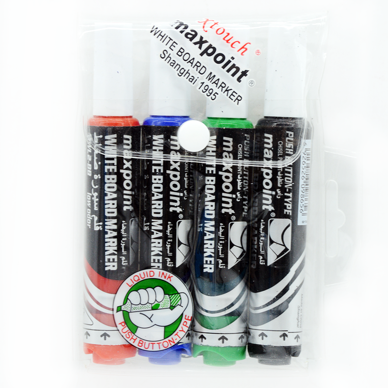 MAXPOINT WHITE BOARD MARKER 4PCS/PACK