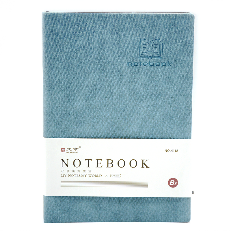 WENZHANG SOFT LEATHER COVER 1LINE NOTEBOOK 96SHT B5