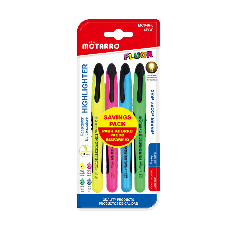 MOTARRO HIGH LIGHTER PEN 4PCS PACK MC046-6