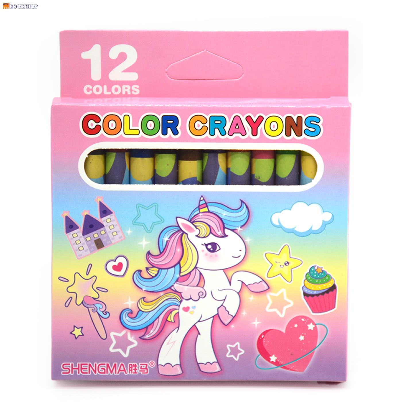 SHENGMA COLOR CRAYONS 12PCS PACK ASSTD