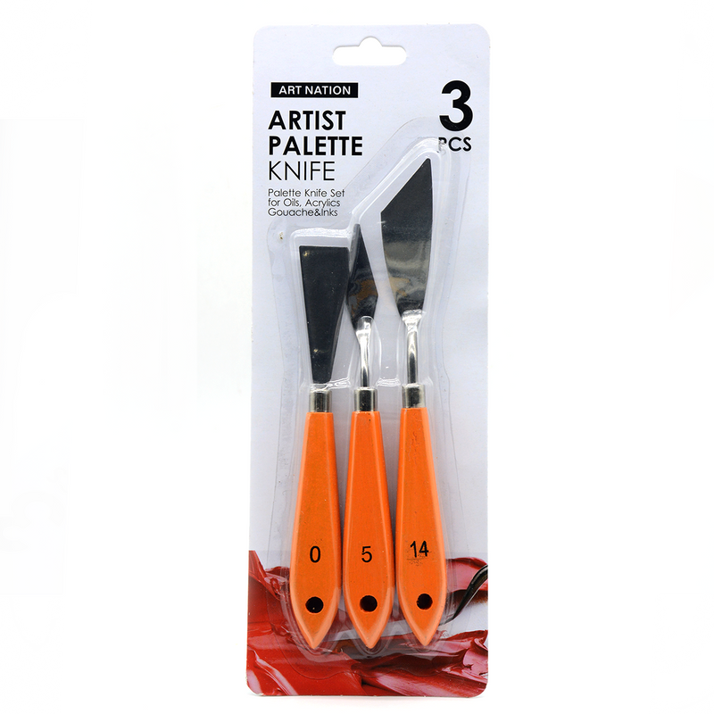 ART NATION ARTIST PALETTE KNIVES 3PCS SET