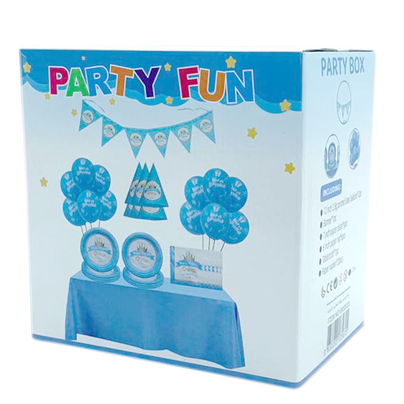 PARTY FUN PRINCE HAPPY BIRTHDAY PARTY SET