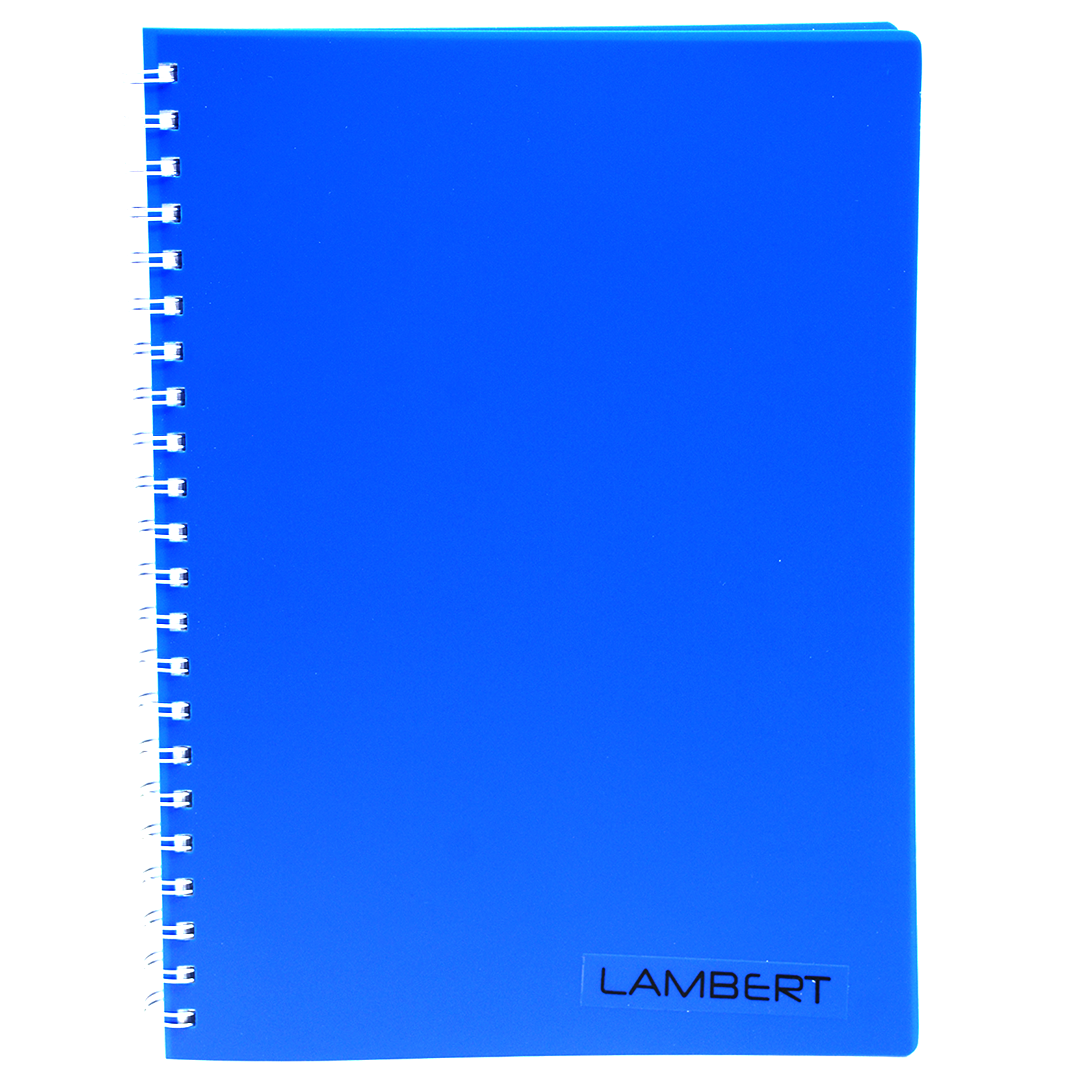 LAMBERT PP COVER SPIRAL 1LINE NOTE BOOK A4 100SH DARK BLUE