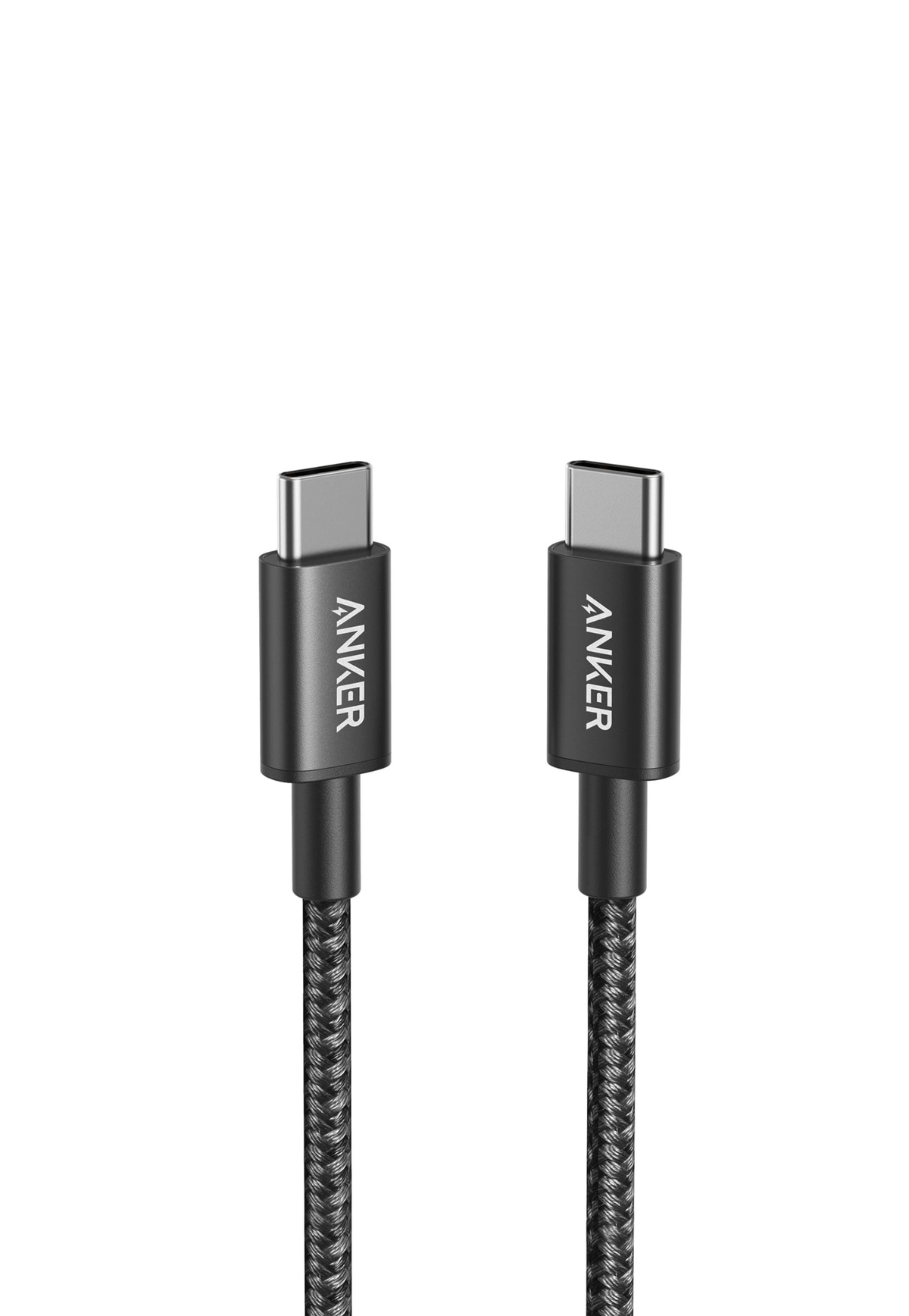 ANKER 322 USB-A TO USB-C CABLE (3FT BRAIDED) WHT AND BLACK