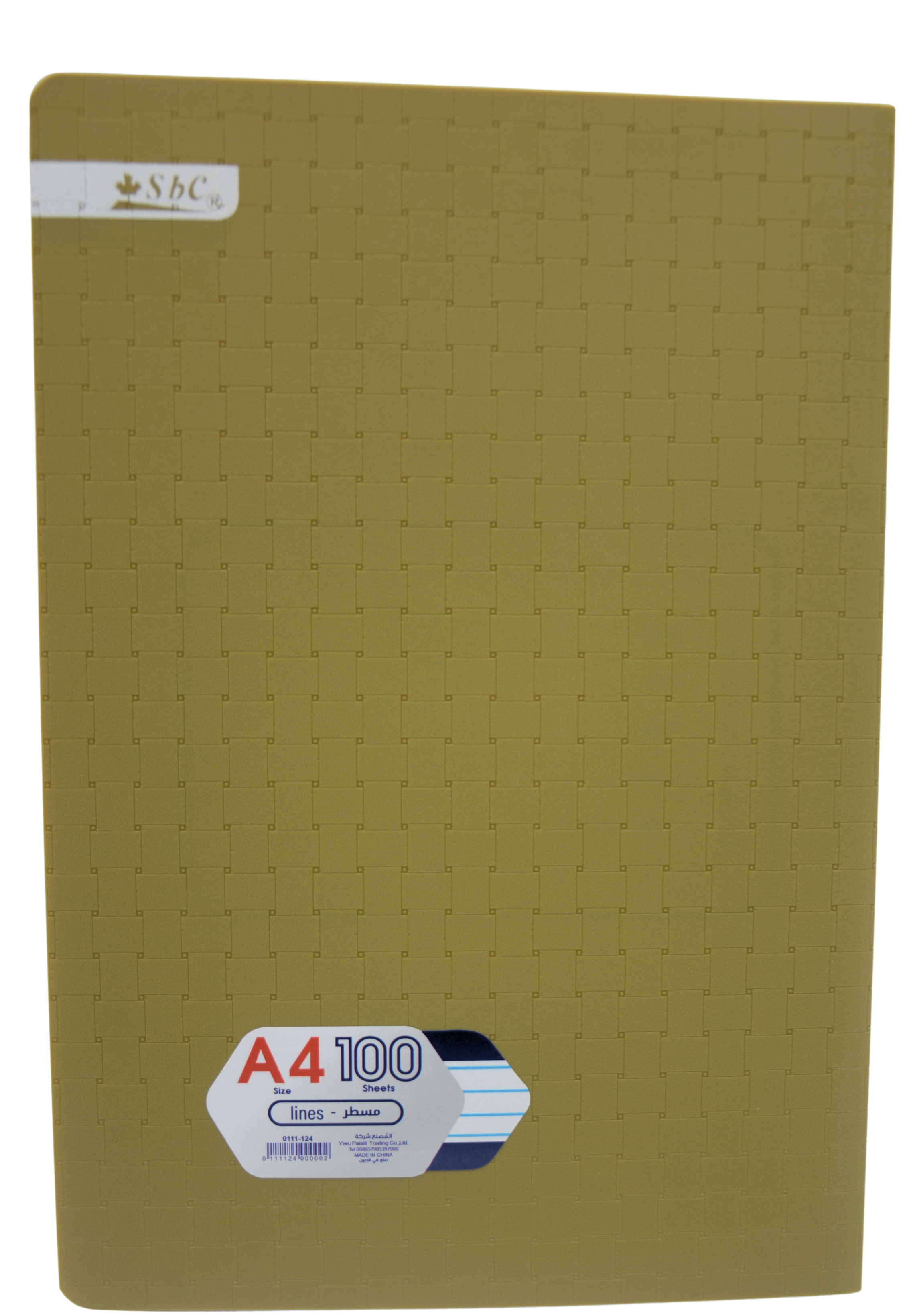 SBC S/C NOTEBOOK 1LINE SEWING 100SHT A4 0111-124