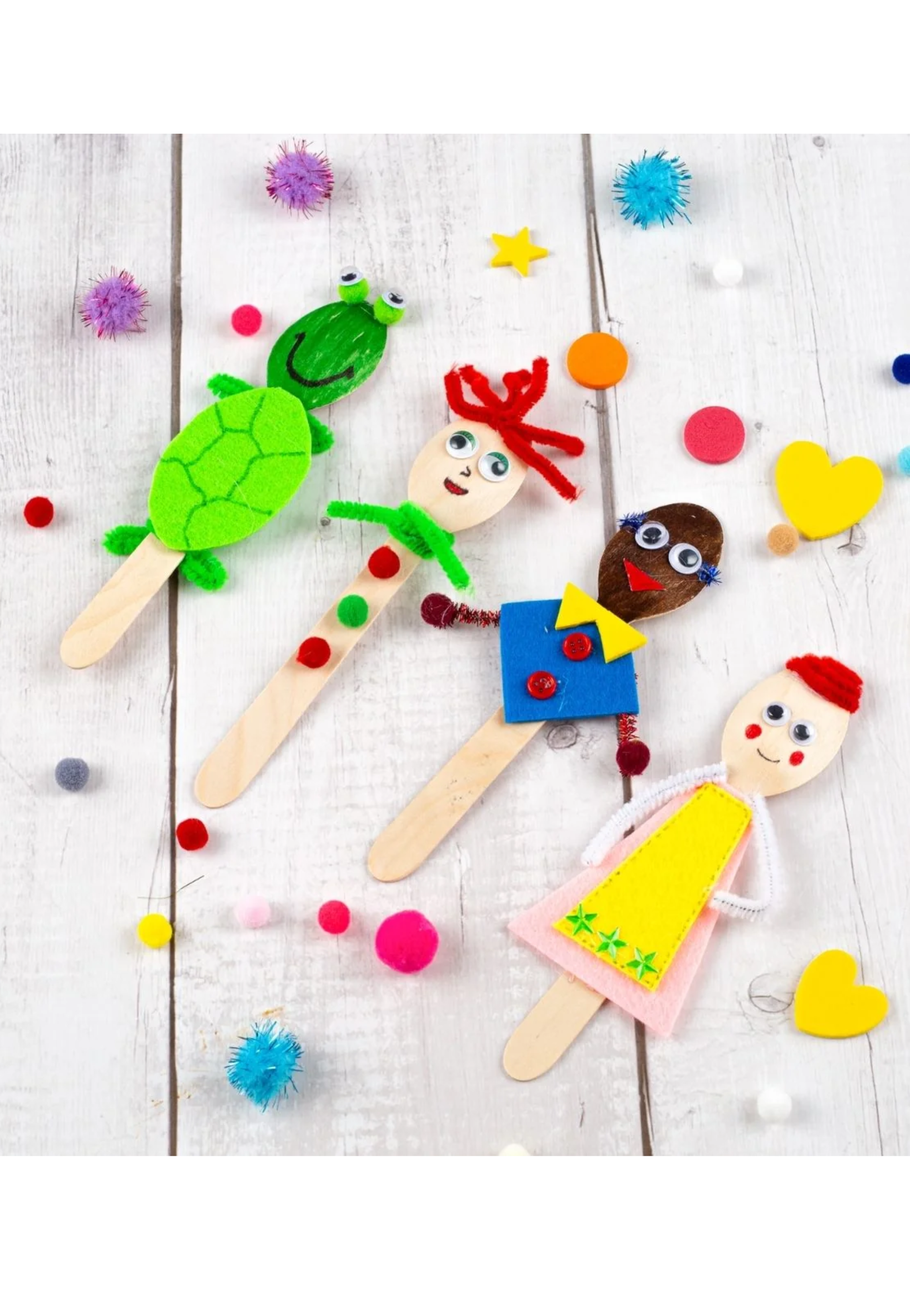 SPOON CRAFT ACTIVITY KIT FOR KIDS-350+ CRAFT PIECES