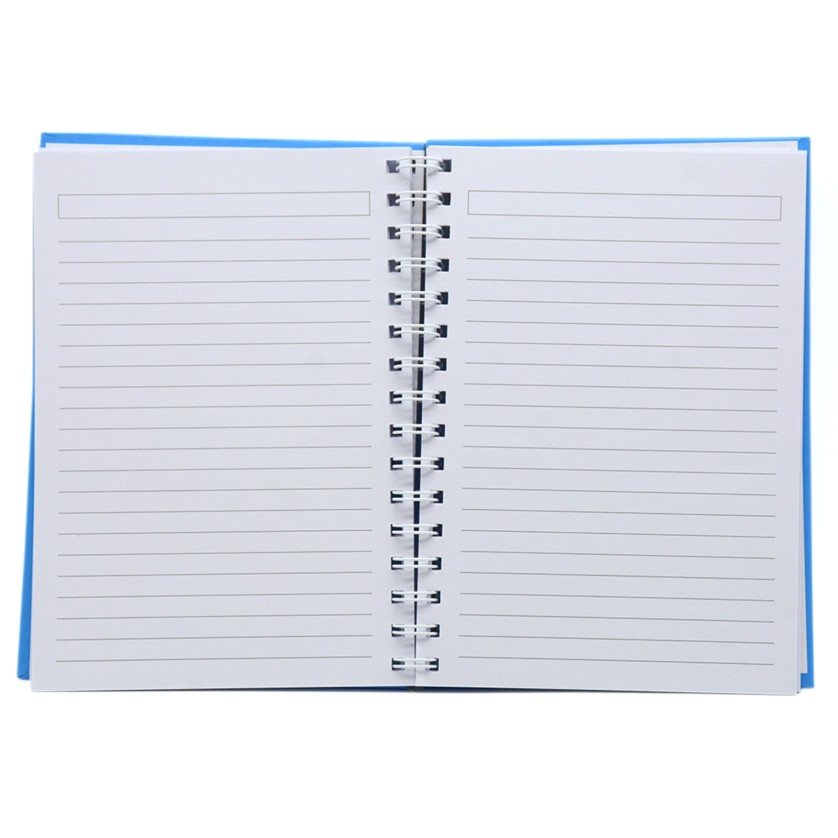 HARD COVER PLAIN SPIRAL 1LINE NOTEBOOK 80PAGE A5 SKY BLUE