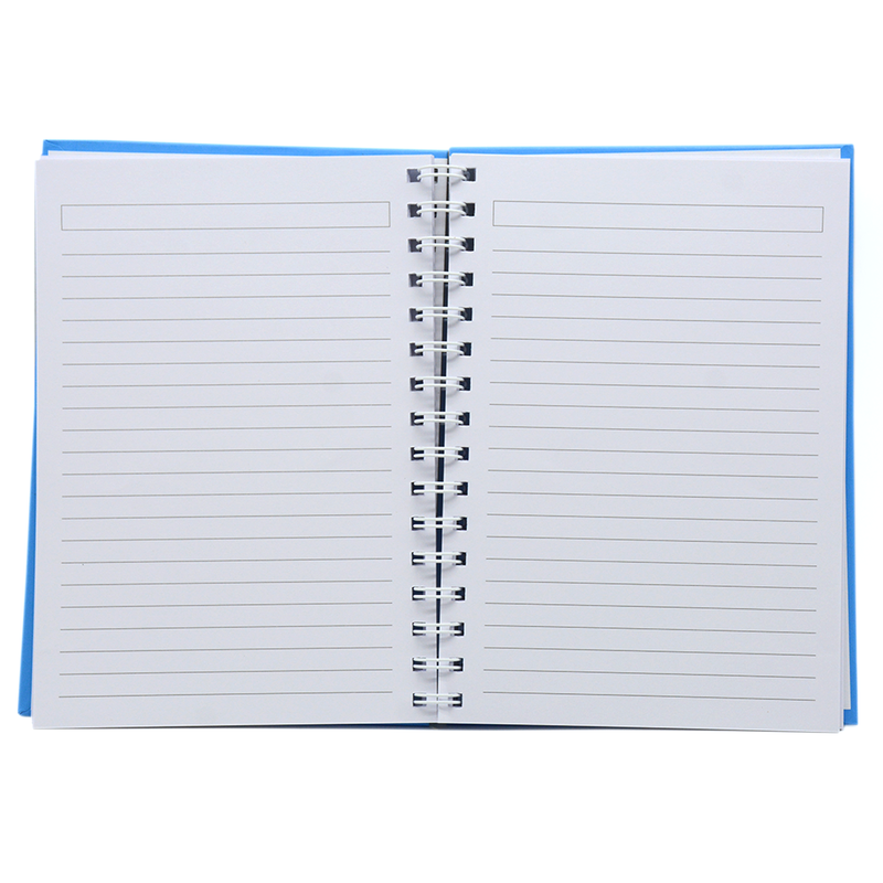 HARD COVER PLAIN SPIRAL 1LINE NOTEBOOK 80PAGE A5 SKY BLUE