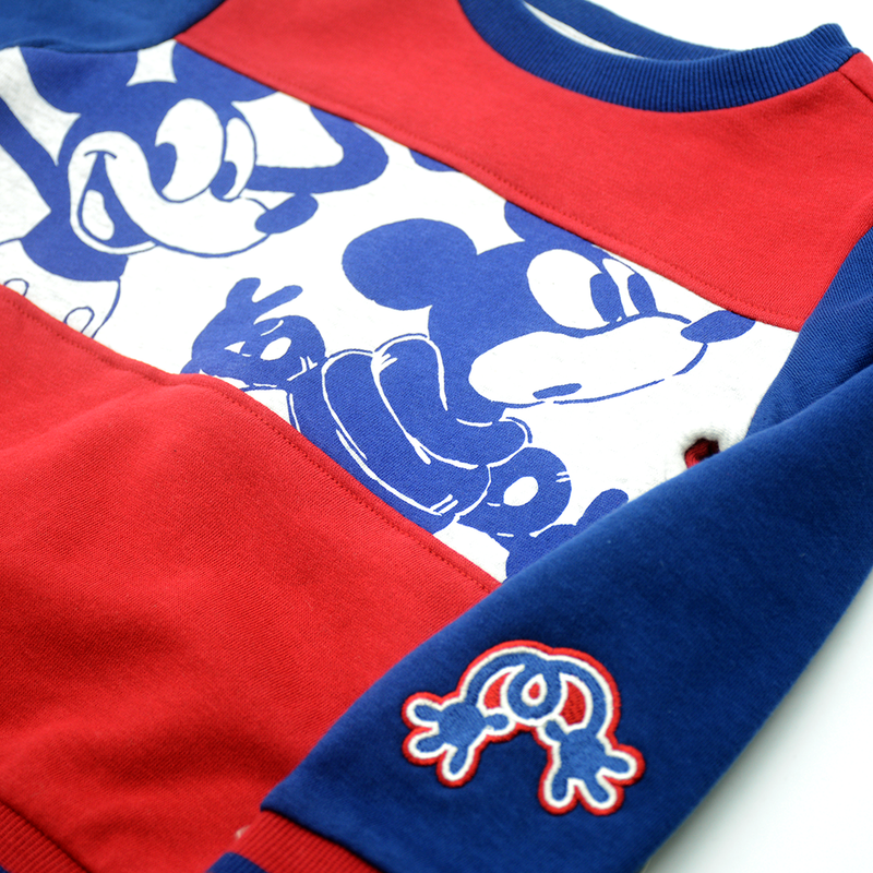 DISNEY KIDS MICKEY MOUSE SWEATSHIRT RED &BLUE