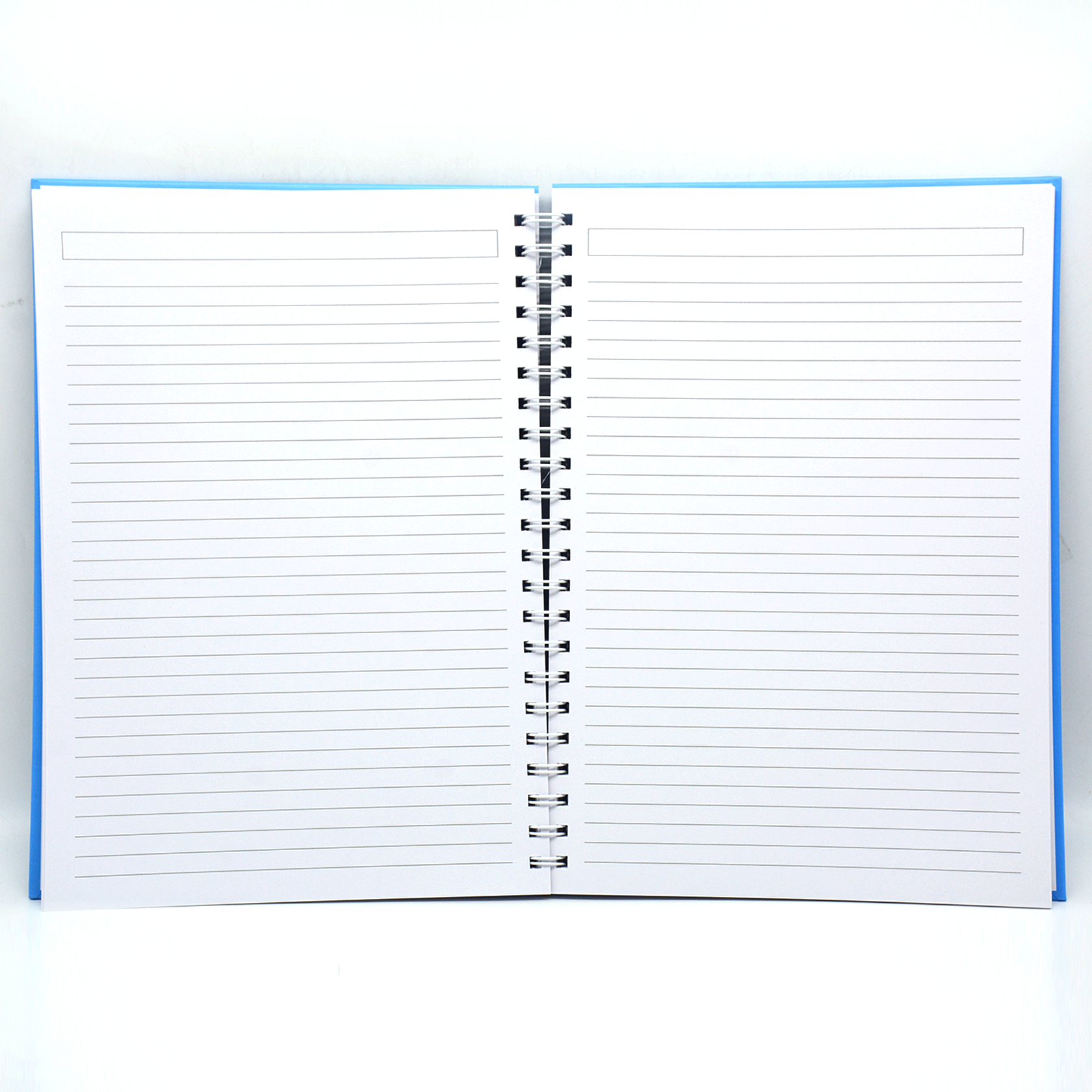 HARD COVER PLAIN SPIRAL 1LINE NOTEBOOK 100PAGE A4-SKY BLUE