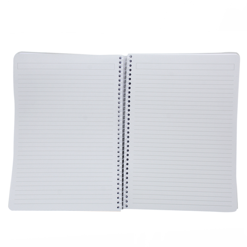 SOFT COVER SPIRAL 1LINE NOTEBOOK 70G 100SHT A4 CLEAR