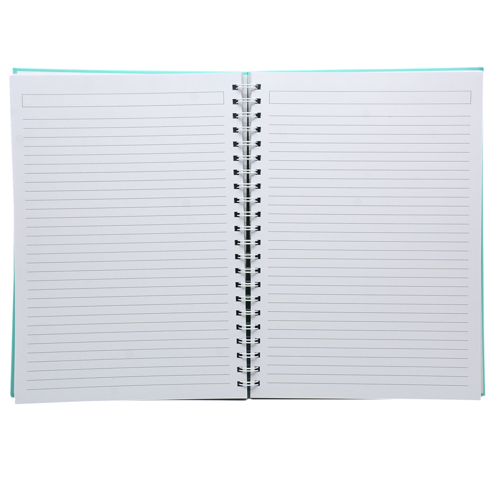 HARD COVER PLAIN SPIRAL 1LINE NOTEBOOK 100PAGE A4 TURQUOISE BLUE