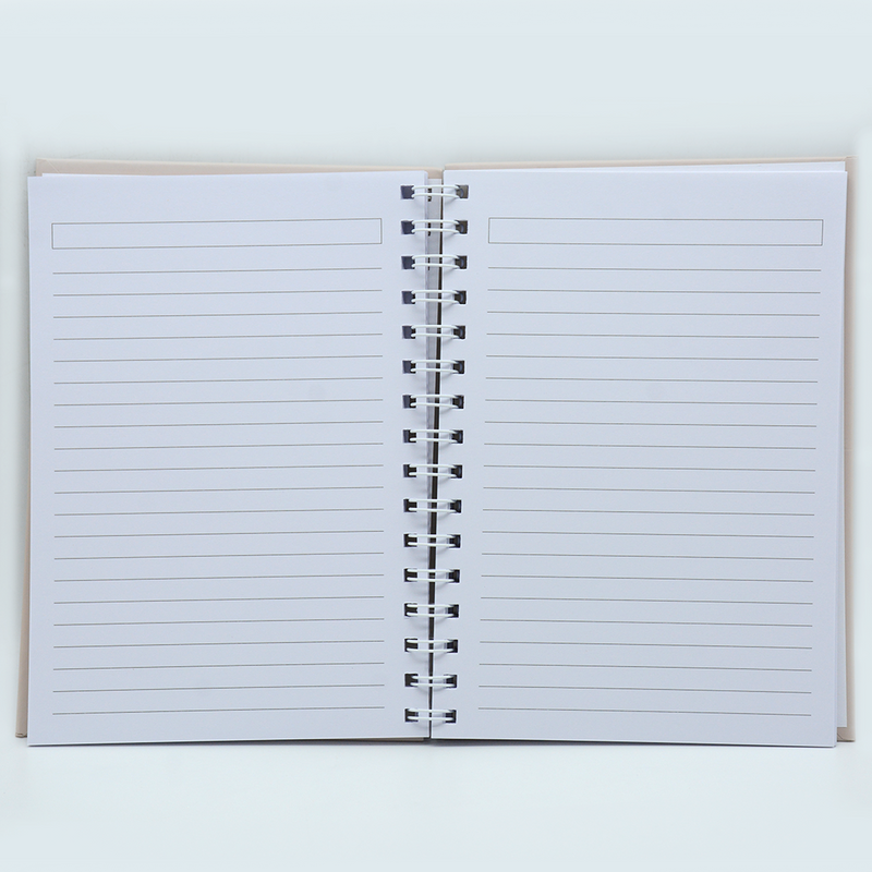 HARD COVER PLAIN SPIRAL 1LINE NOTEBOOK 80PAGE A5 GRAY