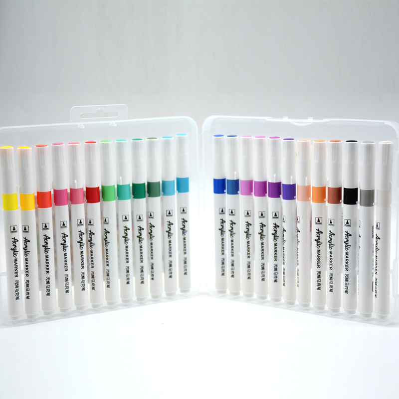 HUILEXING WATER BASED ACRYLIC MARKER 24PCS/BOX