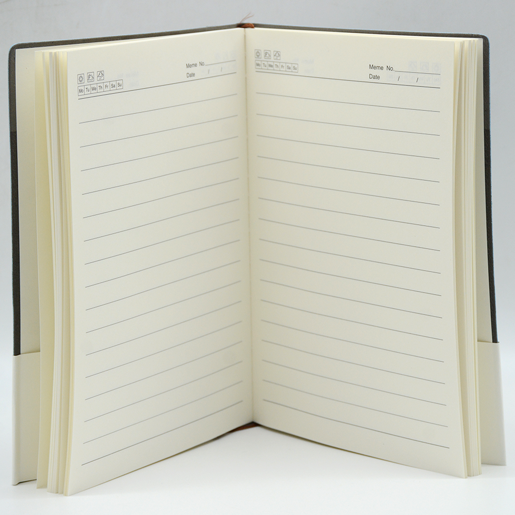 WENZHANG SOFT LEATHER COVER 1LINE NOTEBOOK 96SHT A5