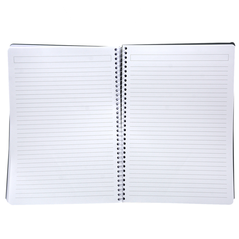 SOFT COVER SPIRAL 1LINE NOTEBOOK 70G 100SHT A4 GRAY