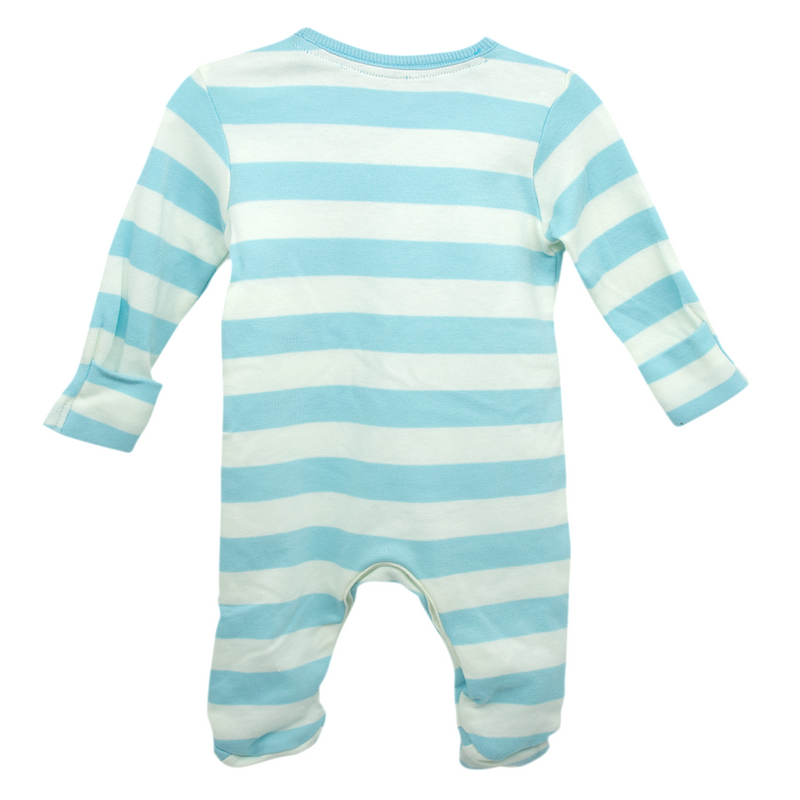 GEORGE BABY BLUE STRIPE I LOVE MY GRANDAD SLEEPSUIT