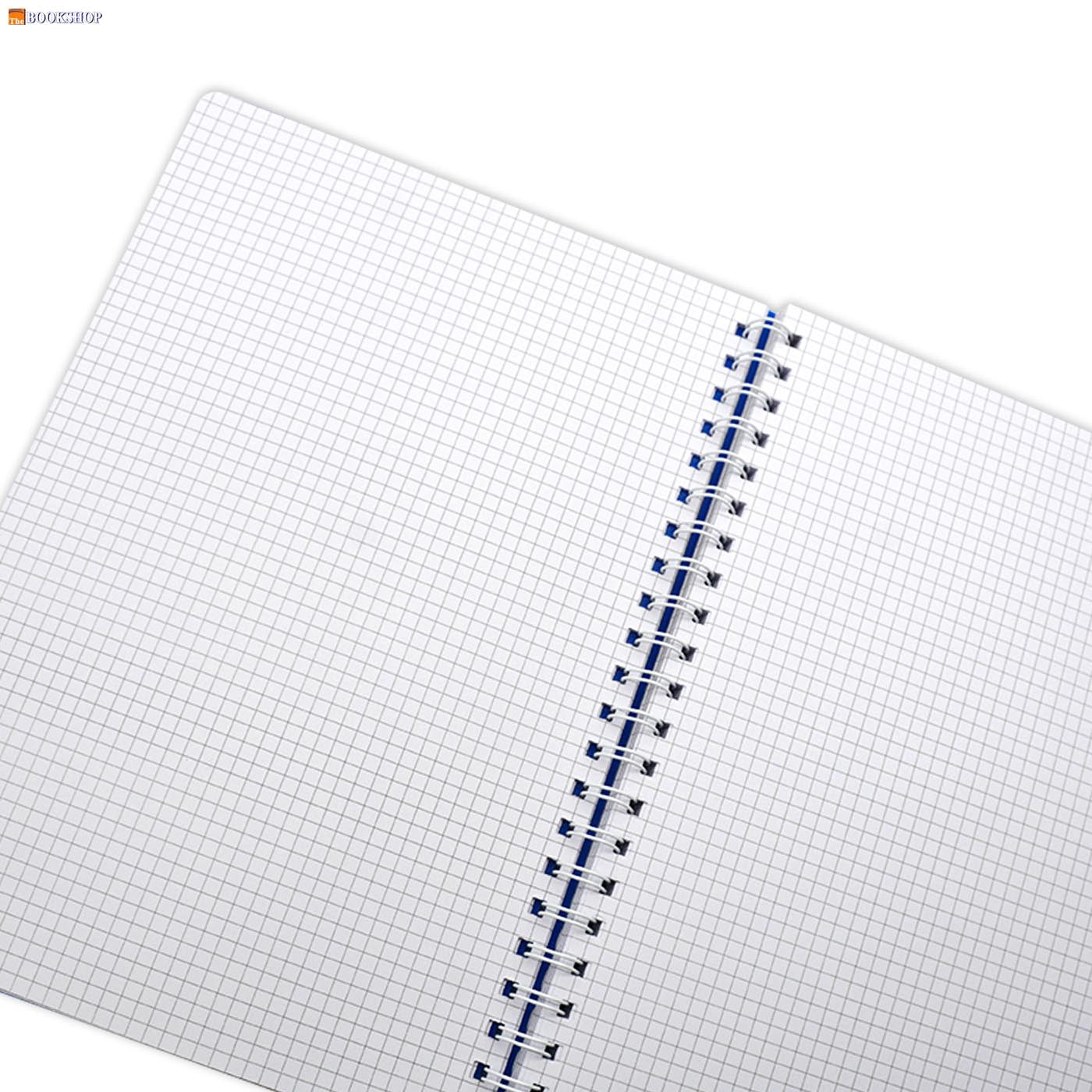 SOFT COVER SPIRAL 1LINE PLAIN NOTEBOOK 70G 100SHT B5 DARK BLUE