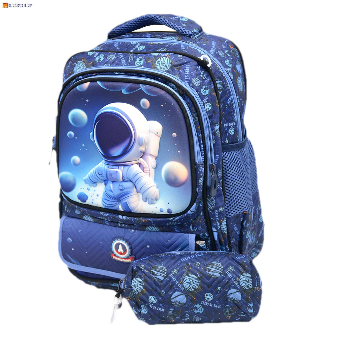 JINZHUOWANG ASTRONAUT 3D EMBOSSED BACKPACK 16" W/PENCIL CASE