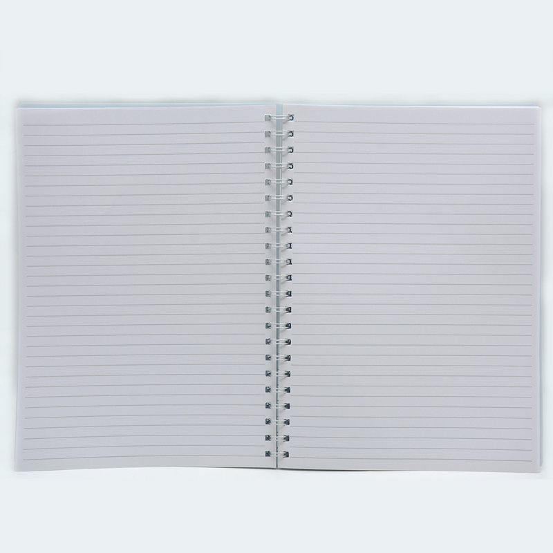 LAMBERT PP COVER SPIRAL 1LINE NOTE BOOK A4 100SH GREY