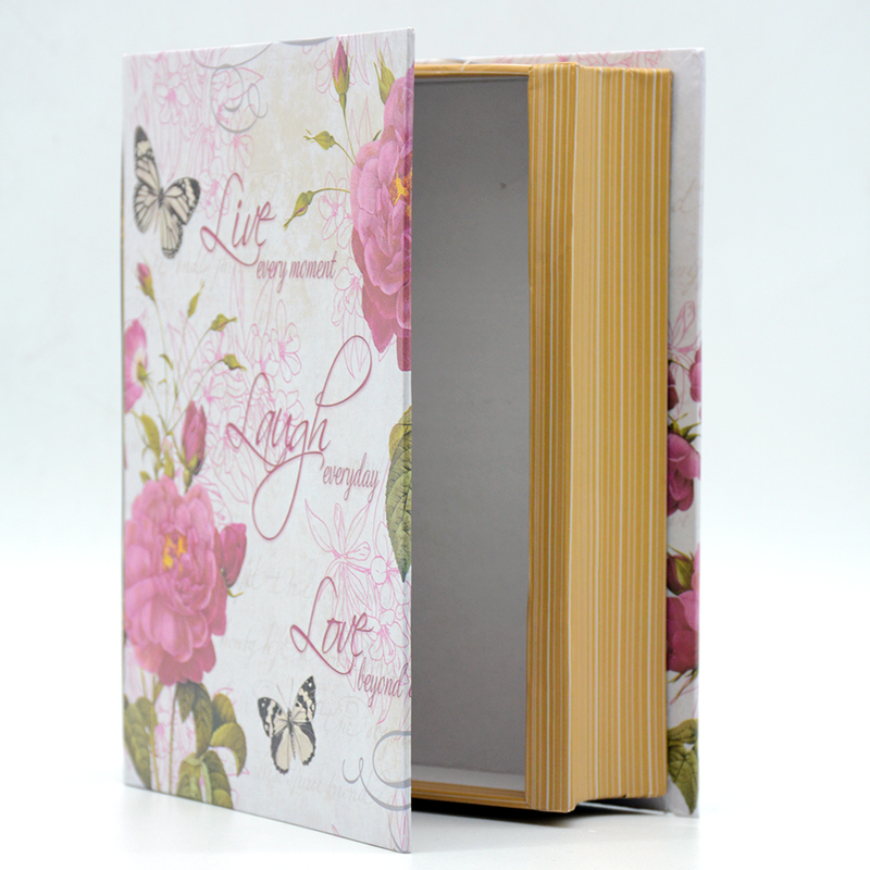 BOOK GIFT BOX FLOWER DESIGN W9200-ASSTD