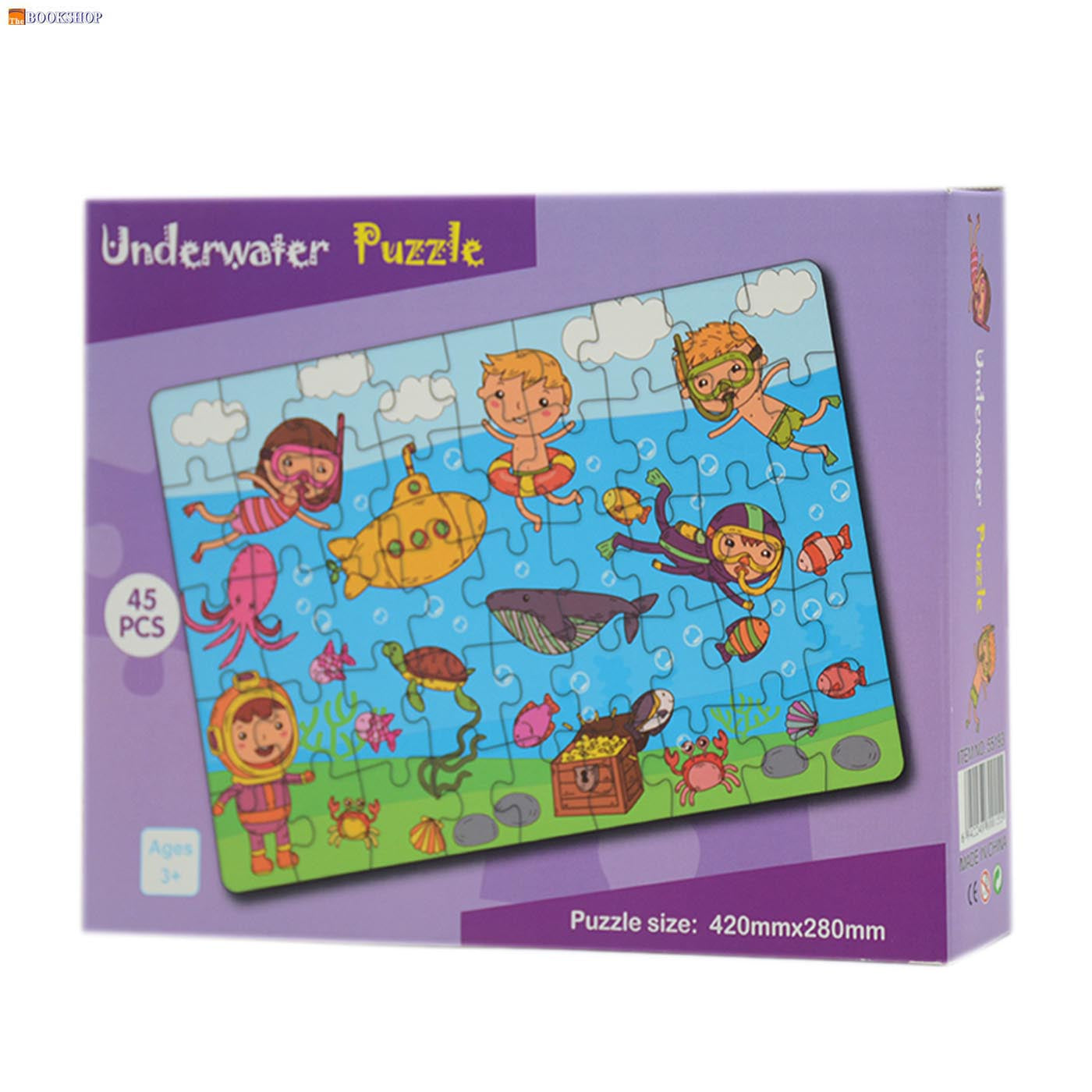 JIGSAW PUZZLE 45PIECES 42X28CM ASSTD