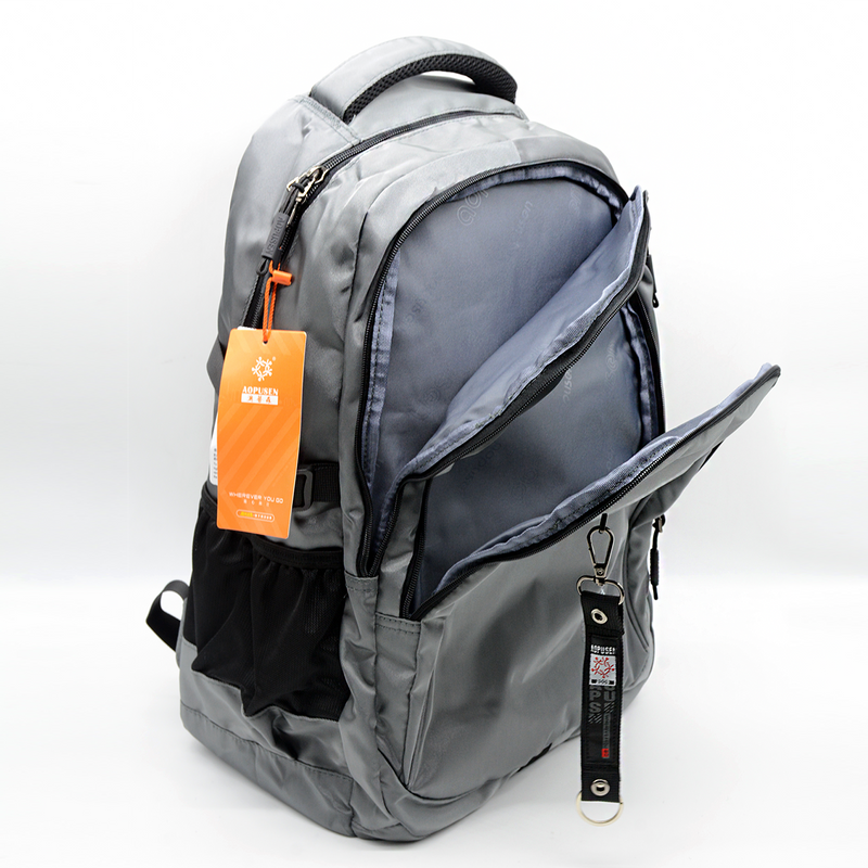 AOPUSEN BACKPACK 19" W/3COMPARTMENT 10327-DARK GREY