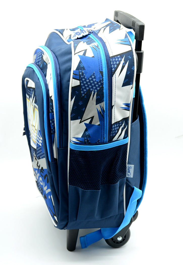 حقيبة شنطة ظهر مدرسية ترولي WWE TROLLEY BACKPACK W/3 COMPARTMENT&2SIDE POCKETS 16"