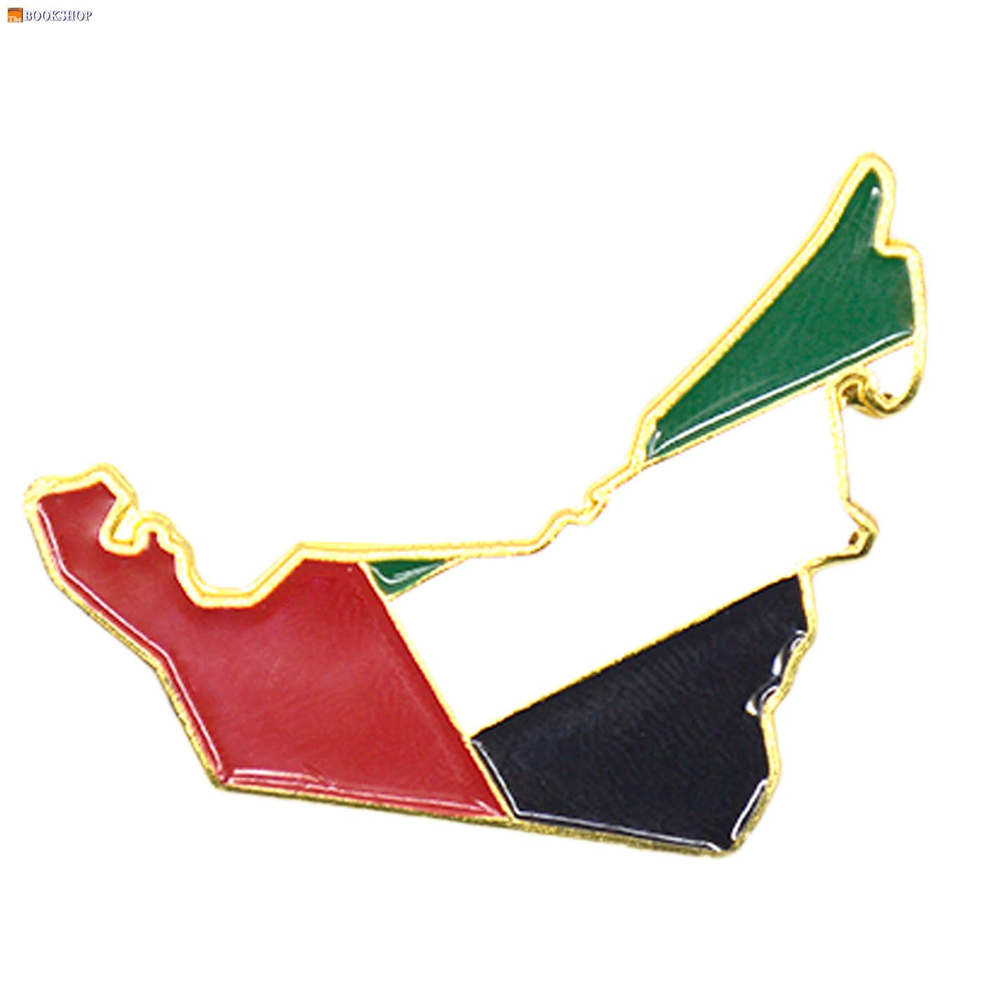 UAE COLOR DIE CUT MAP MAGNETIC BROOCH