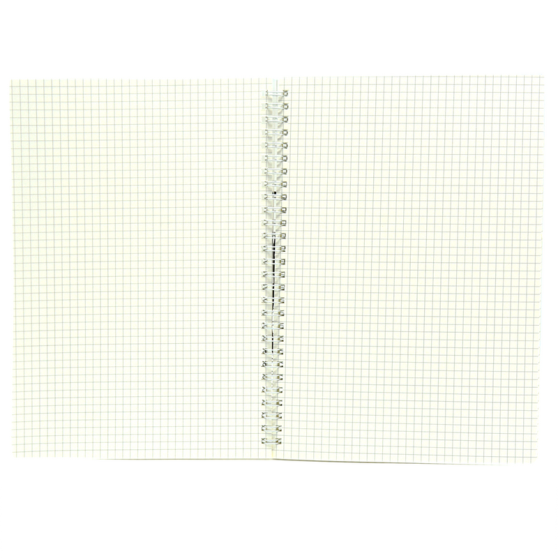 PP COVER SPIRAL 5MM SQUARE NOTEBOOK 80SHT B5