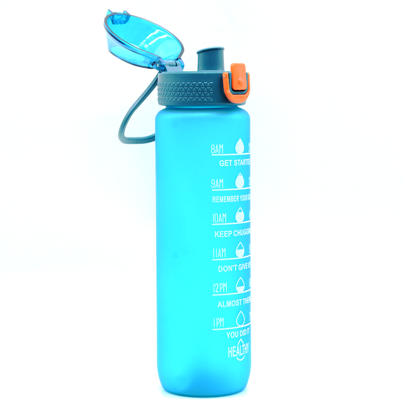 HEALTHY SPORTS CUP PLASTIC WATER BOTTLE 1000ML WF18-ASSTD