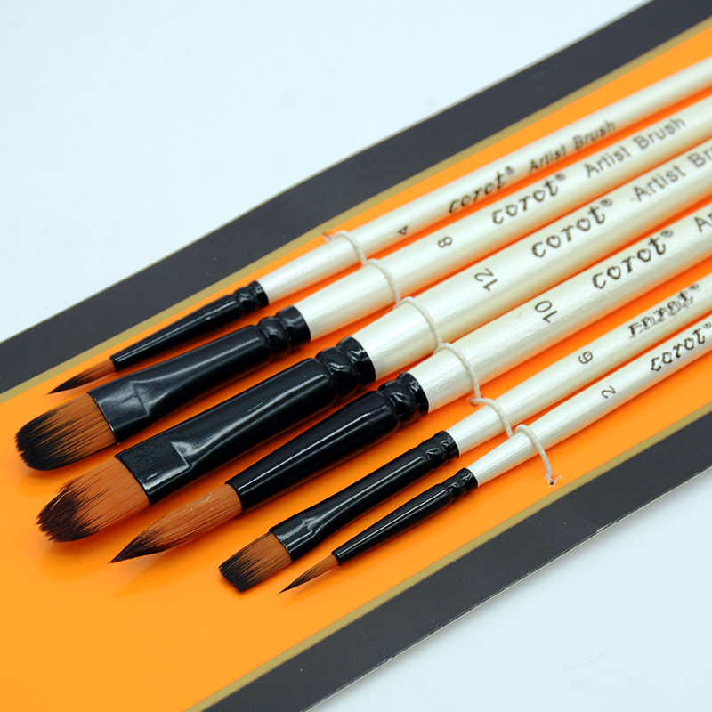 BIANYO COROT ARTIST BRUSH 6PCS PACK KLNLHB0009