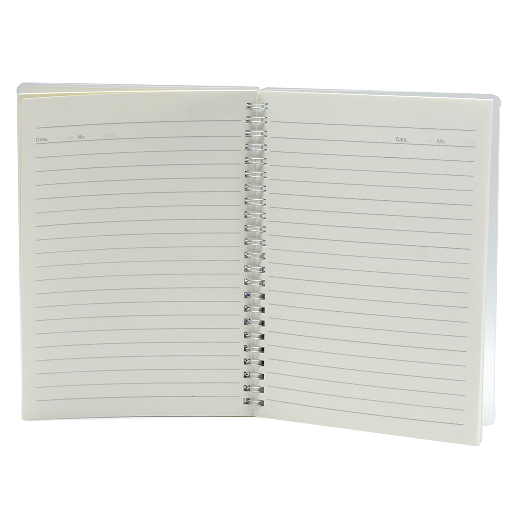 PLAIN PP COVER SPIRAL LOOSE LEAF 1LINE NOTEBOOK 80SHT A5