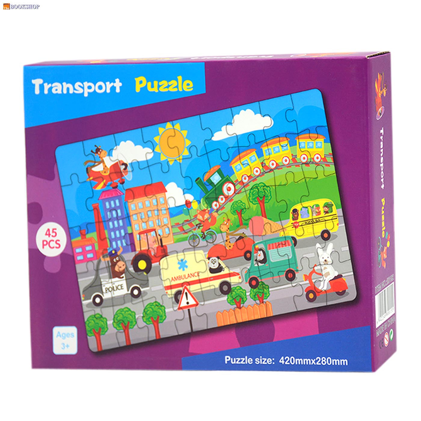 JIGSAW PUZZLE 45PIECES 42X28CM ASSTD
