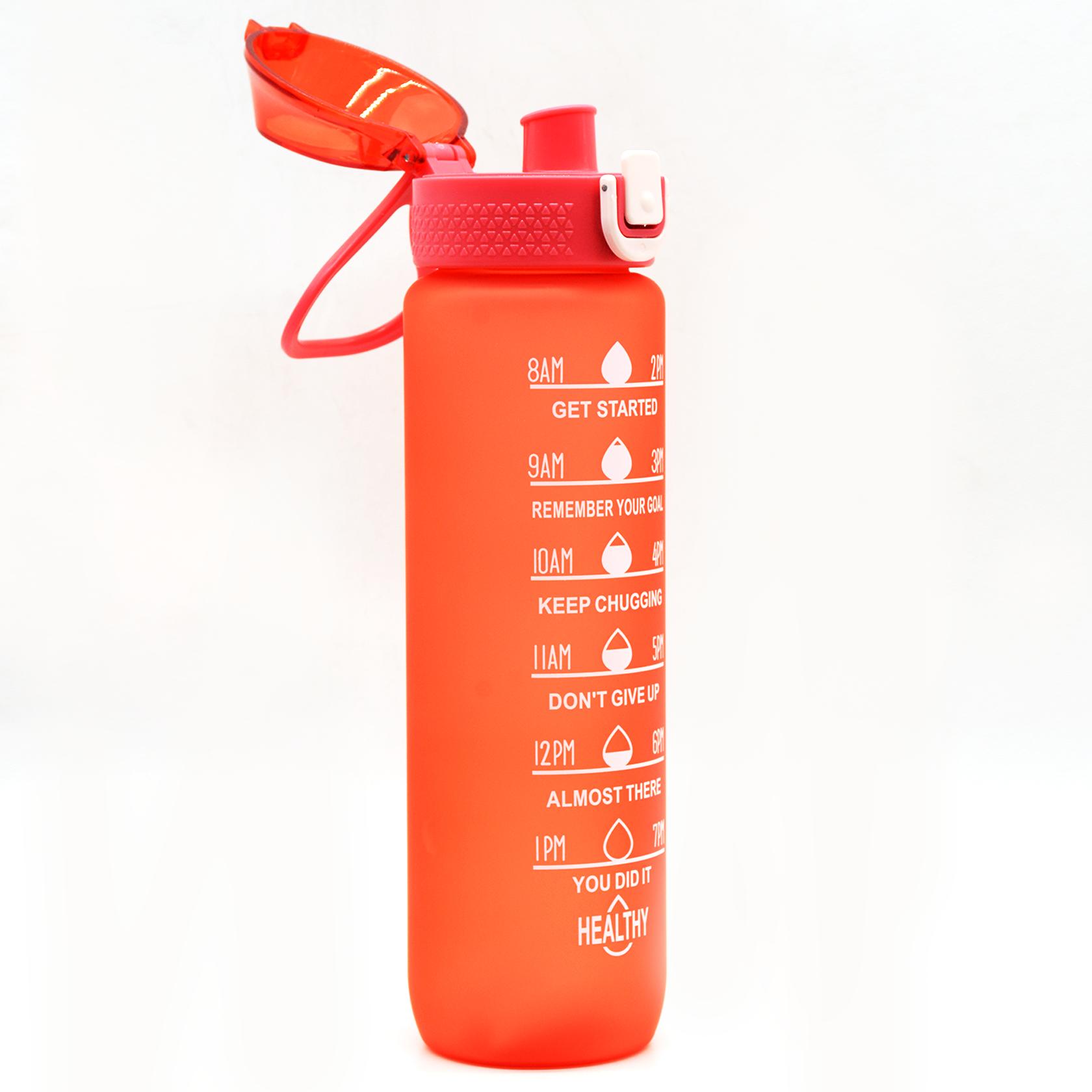 HEALTHY SPORTS CUP PLASTIC WATER BOTTLE 1000ML WF18-ASSTD