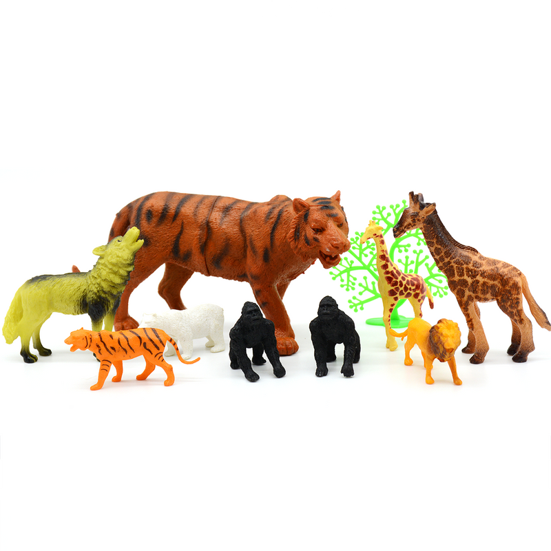 PLASTIC WILD ANIMALS 9PCS PACK