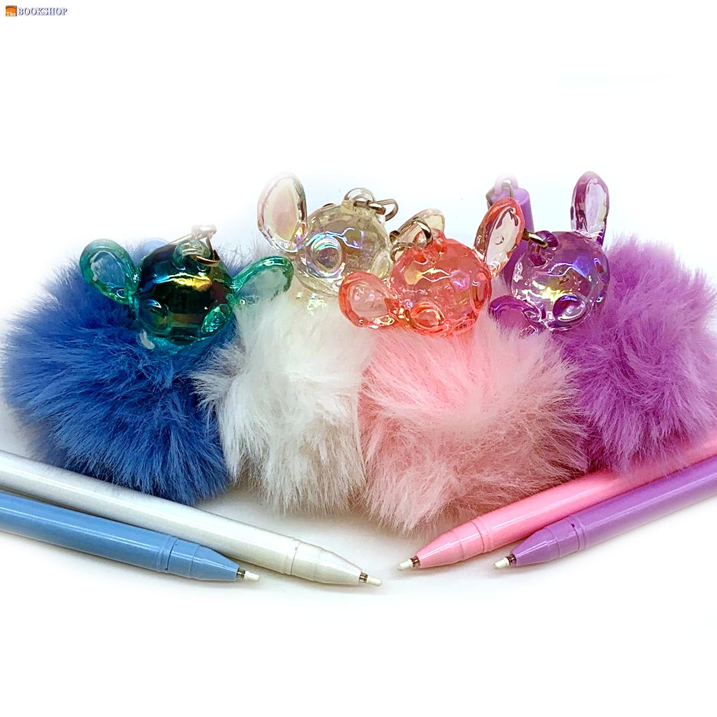 PENDANT PEN W/HAIR BALL STITCH DESIGN