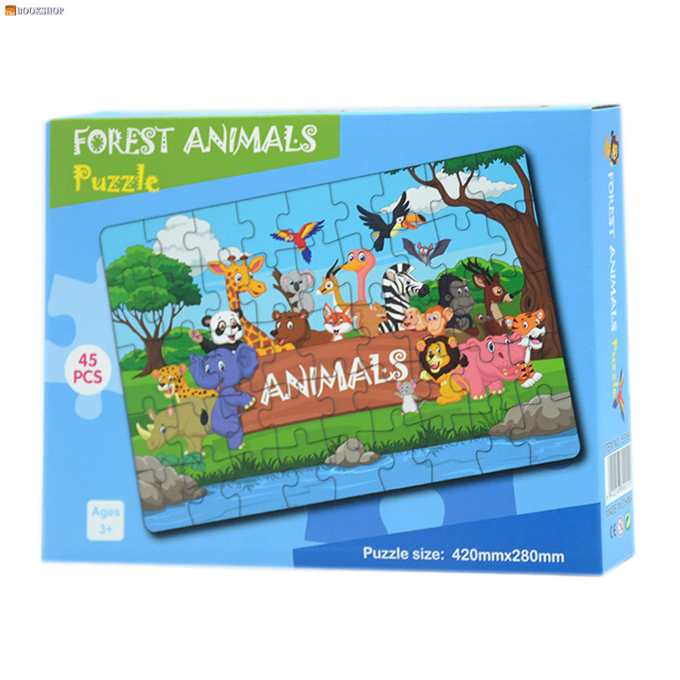 JIGSAW PUZZLE 45PIECES 42X28CM ASSTD