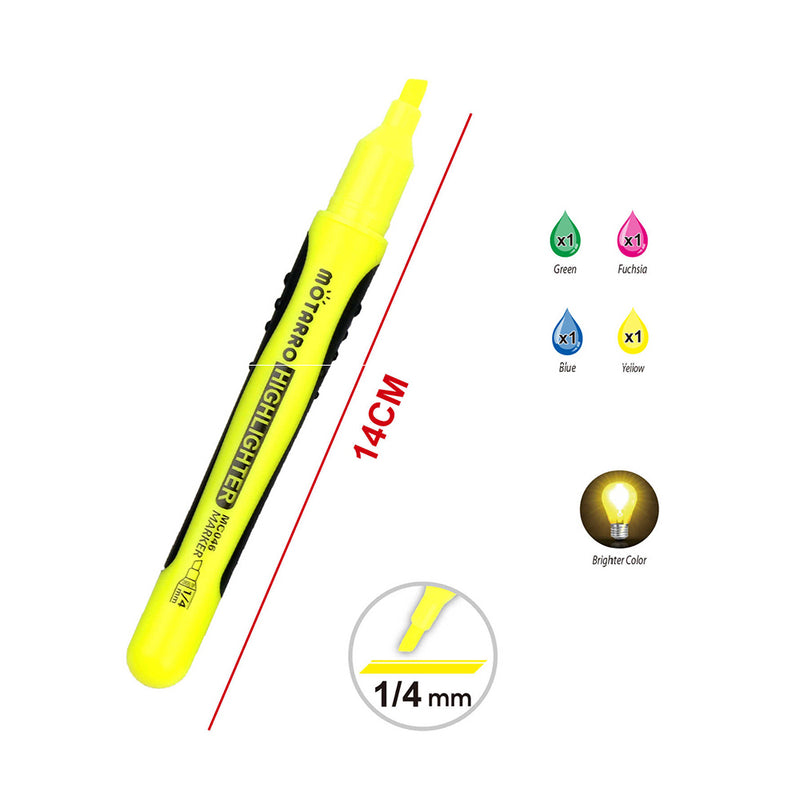 MOTARRO HIGH LIGHTER PEN 4PCS PACK MC046-6