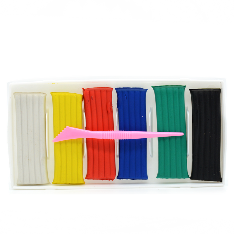 QIAOYI 6COLOR PLASTICINE PACK 120G