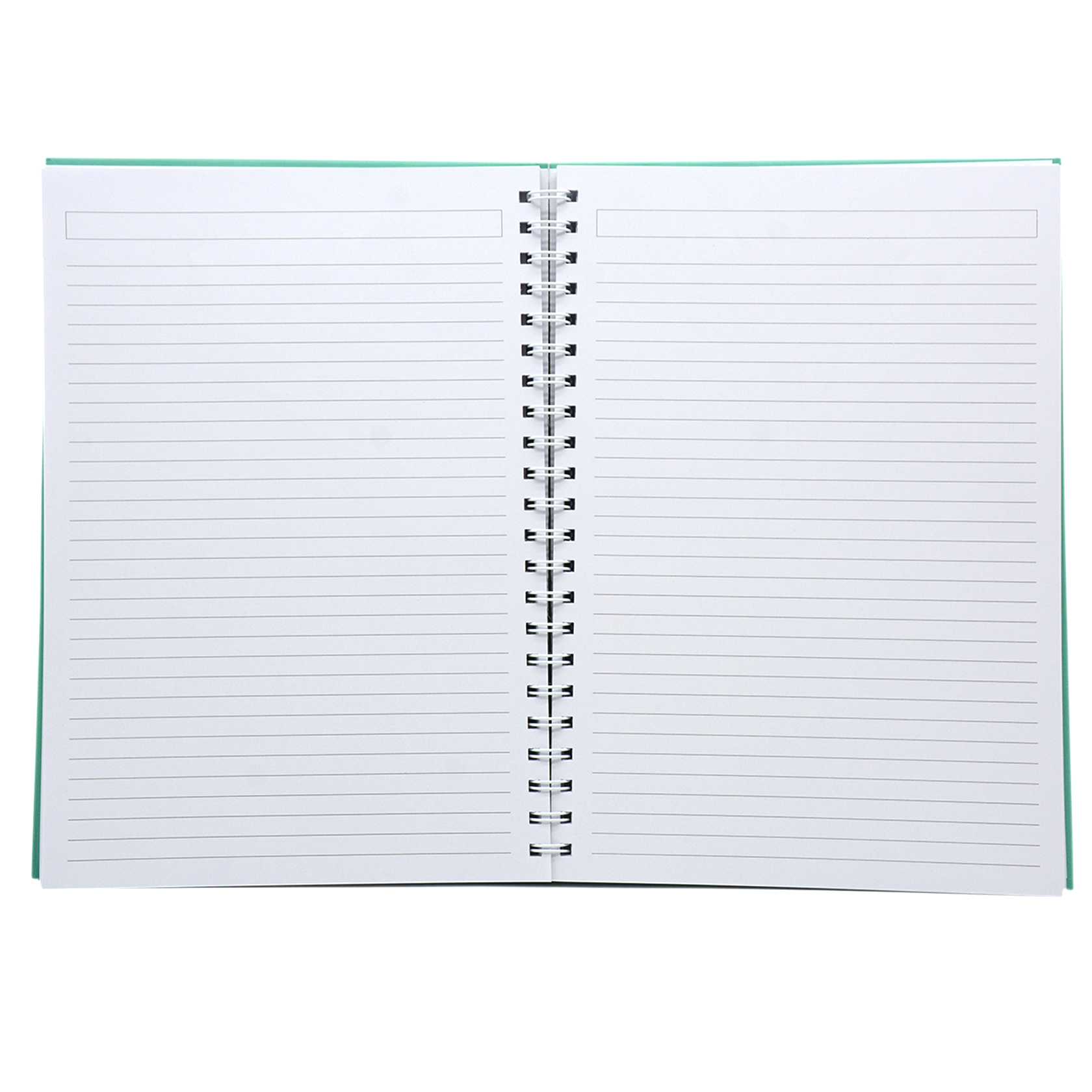 HARD COVER PLAIN SPIRAL 1LINE NOTEBOOK 100PAGE A4-GREEN