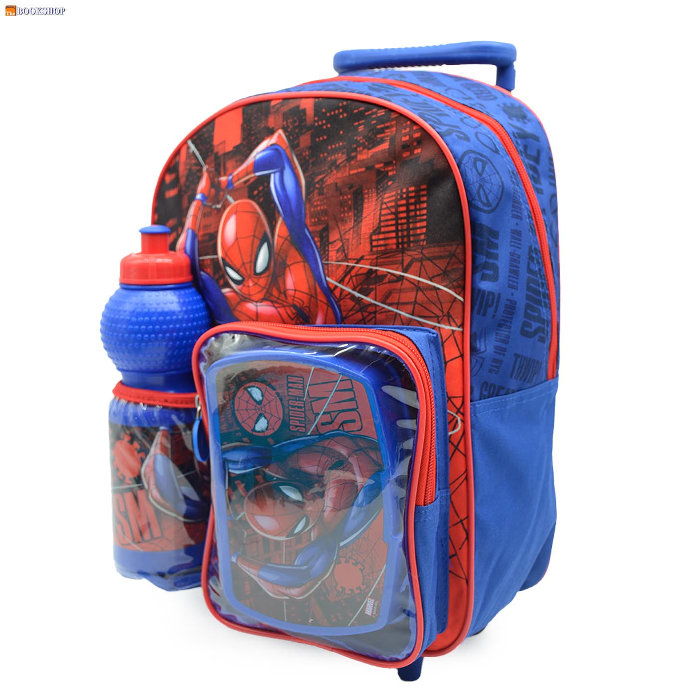 SPIDERMAN TROLLEY BAG 14"+WB+LB 3IN1 SET
