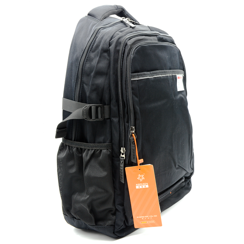 AOPUSEN BACKPACK 19" W/3COMPARTMENT 10322-BLACK