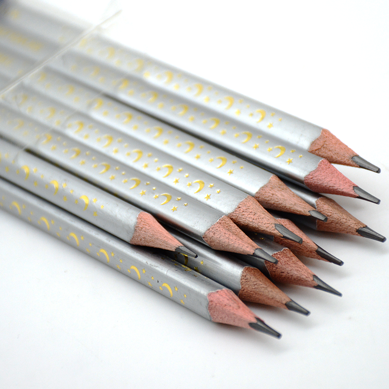 SKYGLORY 12PCS WOOD PENCIL W/ERASER SG203/SG213