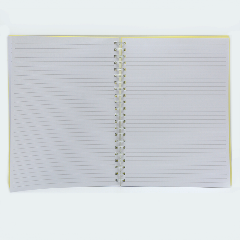 LAMBERT PP COVER SPIRAL 1LINE NOTE BOOK A4 100SH YELLOW