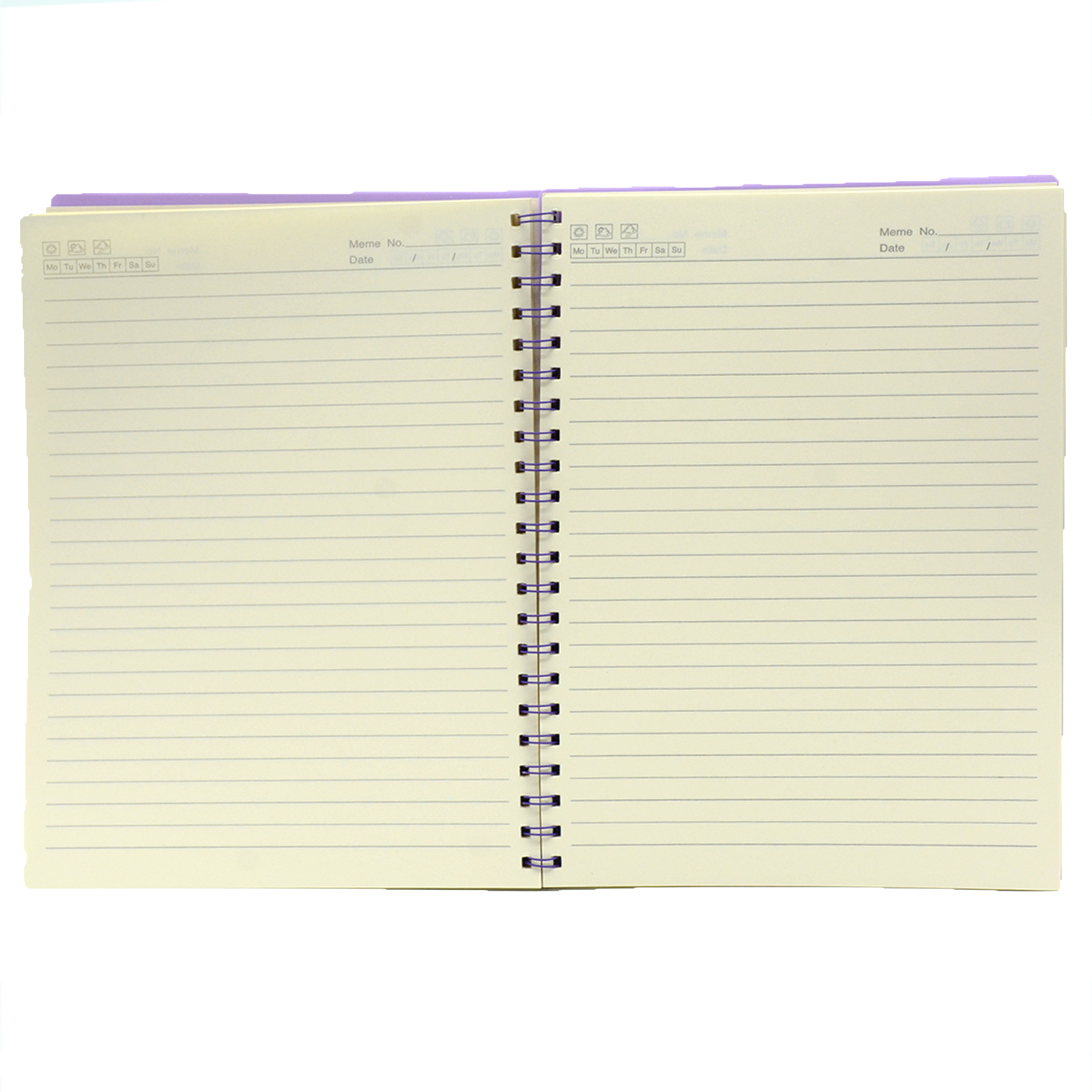 PP COVER 80SH 1LINE A4 SPIRAL NOTE BOOK