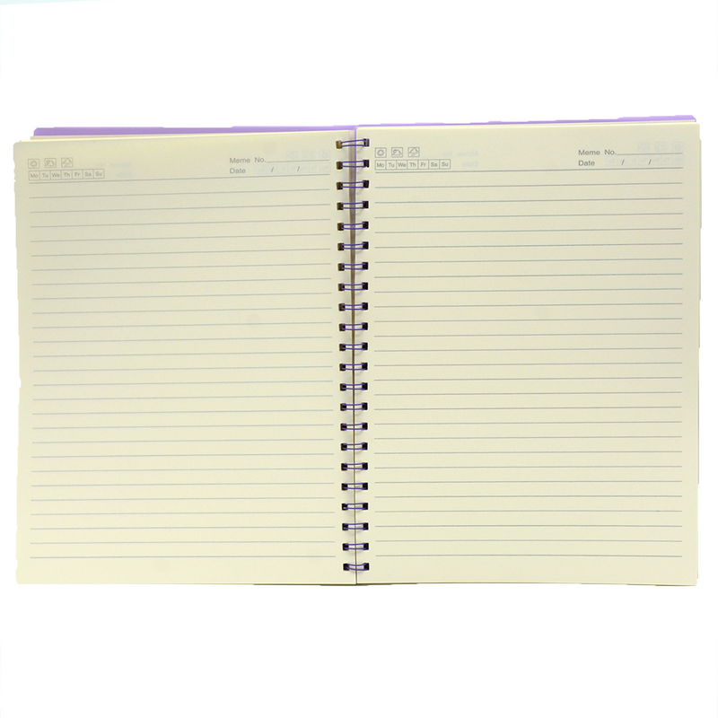 PP COVER 80SH 1LINE A4 SPIRAL NOTE BOOK