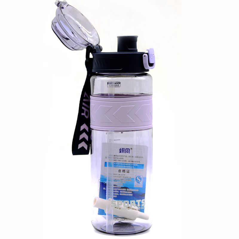 SPORTS TRANSPARENT WATER BOTTLE 880ML 6310-ASSTD