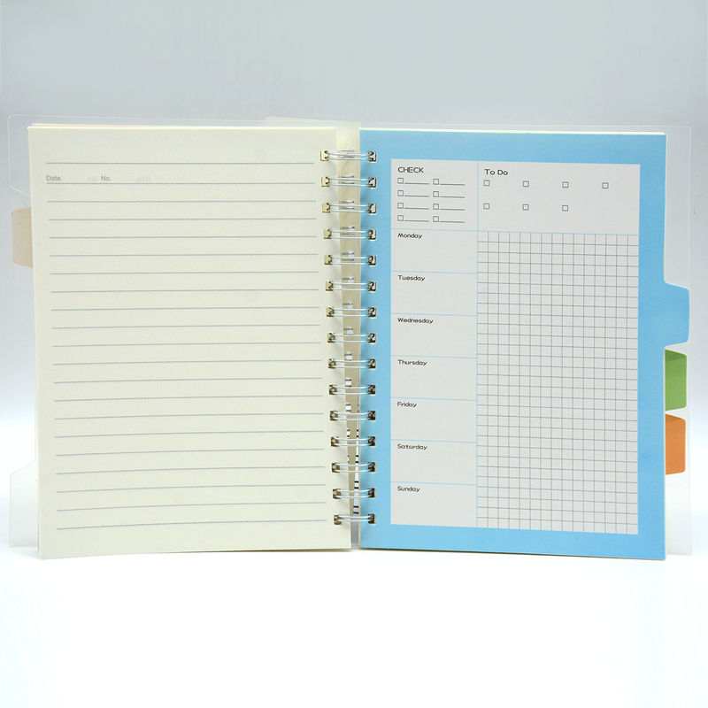 PLAIN COVER PP SPIRAL 4-SUBJECT 1LINE NOTEBOOK A5