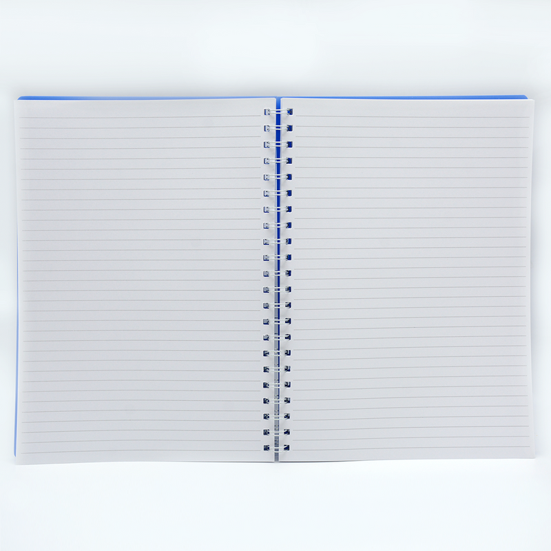 LAMBERT PP COVER SPIRAL 1LINE NOTE BOOK A4 100SH DARK BLUE